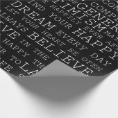 Positieve gedachten Inspirerend woorden Cadeaupapier (Hoek)