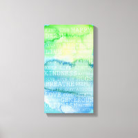 Positieve Gedachten Inspirerend Woorden Groen Blau