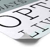 Positieve gedachten Inspirerend woorden Poster (Hoek)