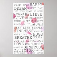 Positieve gedachten Inspirerend woorden Roos Petal