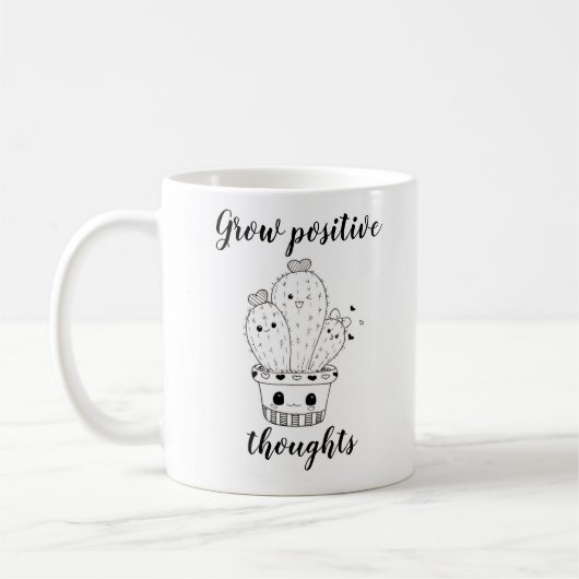 Positieve gedachten kweken // Happy Cacti-tandenba Koffiemok (Links)