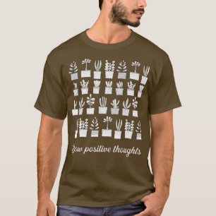 Positieve gedachten kweken Plant mama groenten T-shirt
