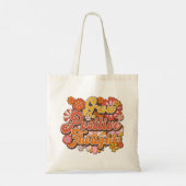 Positieve gedachten kweken, Retro  Boho Vibes Tote Bag (Achterkant)