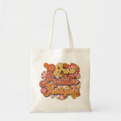 Positieve gedachten kweken, Retro  Boho Vibes Tote Bag (Voorkant)