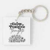 Positieve gedachten laten groeien sleutelhanger (Achterkant)