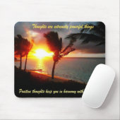 Positieve gedachten Mousepad Muismat (Met muis)