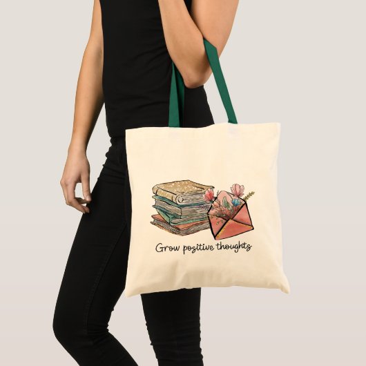 Positieve gedachten ontwikkelen tote bag (Voorkant (product))