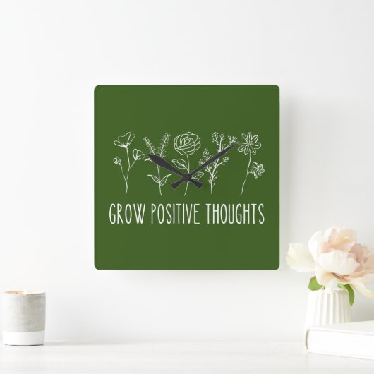 Positieve gedachten over esthetische vierkante wan vierkante klok (Huis)