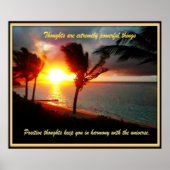 Positieve gedachten over Hawaiian Poster (Voorkant)