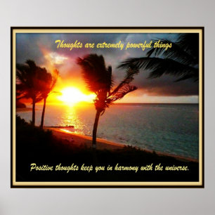 Positieve gedachten over Hawaiian Poster