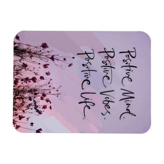 Positieve gedachten, positieve virussen, positief  magneet (Horizontaal)