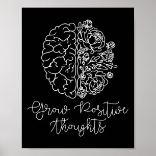 Positieve Gedachten Problemen met de Geestelijke G Poster