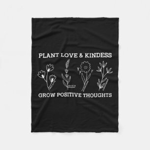 Positieve Gedachten Zelfzorg Vriendelijkheid Gift Fleece Deken