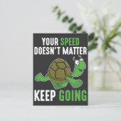 Positieve gedecideerde prijsopgave blijft draaien briefkaart (Staand voorkant)