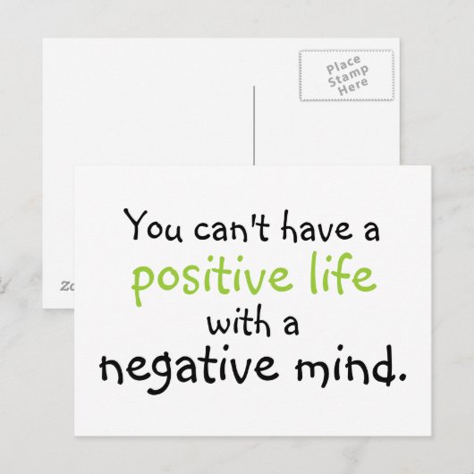 positieve geest briefkaart (Voorkant / Achterkant)