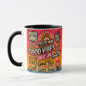 Positieve geest, geweldig leven, kreeg dit - verhe mok (Links)