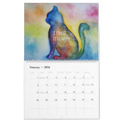 Positieve geest nieuwjaarskalender kalender (Feb 2026)