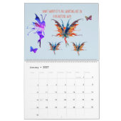Positieve geest nieuwjaarskalender kalender (Jan 2027)