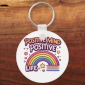 Positieve Geest Positief Leven Sleutelhanger (Voorkant)