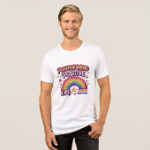 Positieve Geest Positief Leven Tri-Blend Shirt (Voorkant volledig)
