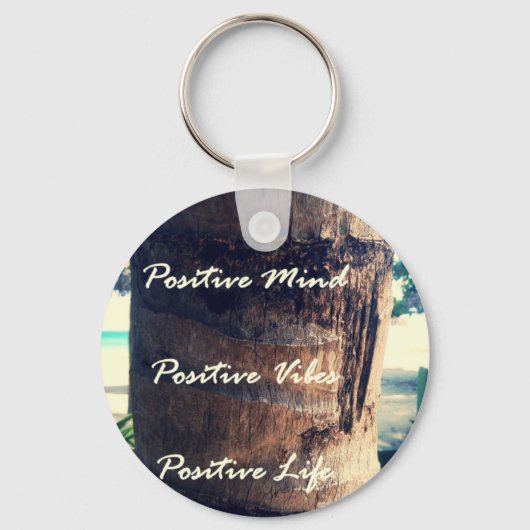 Positieve geest, positieve stam, positieve levensd sleutelhanger (Voorkant)