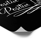 Positieve Geest Positieve Vibe Positief Leven Moti Poster (Hoek)