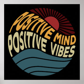Positieve Geest Positieve Vibe Poster