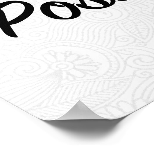 Positieve geest. Positieve Vibes. Positief leven. Poster (Hoek)