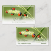 Positieve gelukshadybugs voor gezond welzijn visitekaartje (Voorkant / Achterkant)