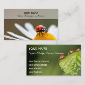 Positieve gelukshadybugs voor gezond welzijn visitekaartje (Voorkant / Achterkant)