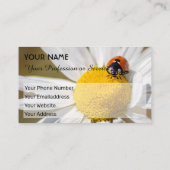 Positieve gelukshadybugs voor gezond welzijn visitekaartje (Achterkant)