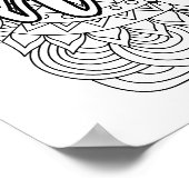 Positieve gemoduleerde miniaturen voor het hart Vo Poster (Hoek)