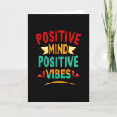 Positieve gemoedspositieve vibes kaart (Voorkant)