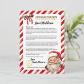 Positieve Gepersonaliseerde Leuke Kinderbrief Aan Feestdagenkaart (Staand voorkant)