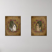 Positieve Gezegden uiterlijk Vogelhuisjes Berries Muurkunst Sets (Voorkant)