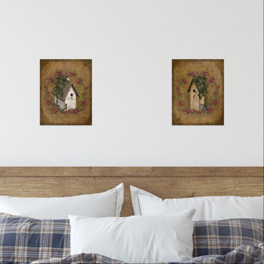 Positieve Gezegden  uiterlijk Vogelhuisjes Berries Muurkunst Sets (Slaapkamer)