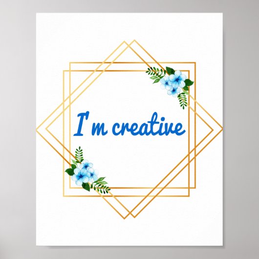 positieve gezegden voor leven en zelfliefde poster (Voorkant)