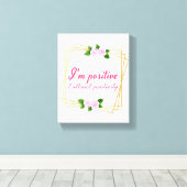 positieve gezegden voor zelfliefde canvas afdruk (Insitu (Houten vloer))