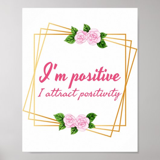 positieve gezegden voor zelfliefde poster (Voorkant)