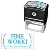 Positieve "GOED WERK!" Instructeur Stempel (In situ)