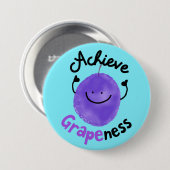 Positieve grafische kaart - Behaal details Ronde Button 7,6 Cm (Voorkant /achterkant)