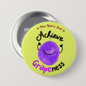 Positieve grafische kaart - Behaal details Ronde Button 7,6 Cm (Voorkant /achterkant)