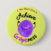 Positieve grafische kaart - Behaal details Ronde Button 7,6 Cm (Voorkant)