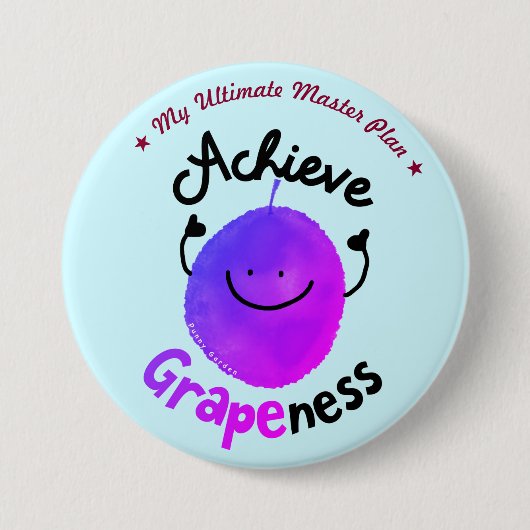 Positieve grafische kaart - Behaal details Ronde Button 7,6 Cm (Voorkant)