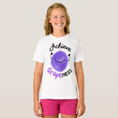 Positieve grafische kaart - Behaal details T-shirt (Voorkant volledig)