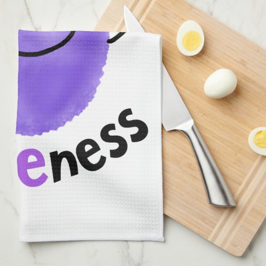 Positieve grafische kaart - Behaal details Theedoek (Quarter Fold)