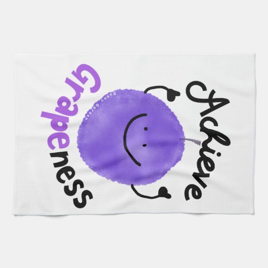 Positieve grafische kaart - Behaal details Theedoek (Horizontaal)