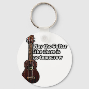positieve guitar quote for guitar lovers sleutelhanger