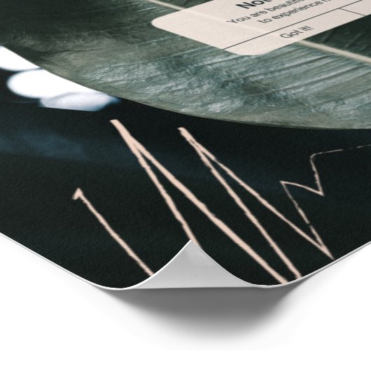 Positieve herinnering en bevestiging iPhone Poster (Hoek)