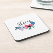 Positieve hoogte Citaat Vertelbloemen Bier Onderzetter (Linkerzijde)